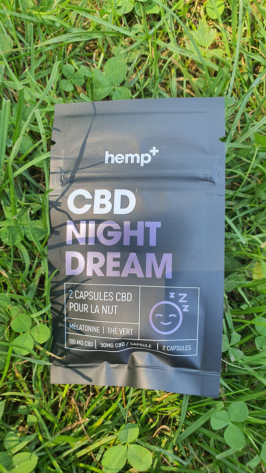 CBD Night Dream - Sachet de 2 gélules CBD Thé vert et mélatonine