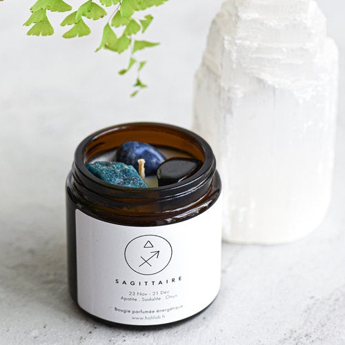 Scented vegan astrological energy candle - SAGITTARIUS