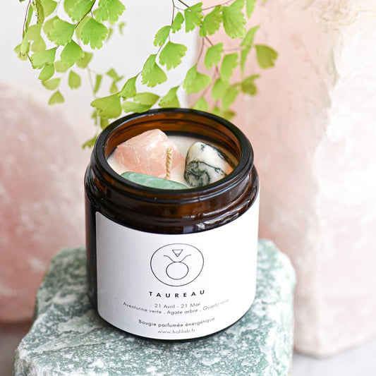 Scented vegan astrological energy candle - TAURUS