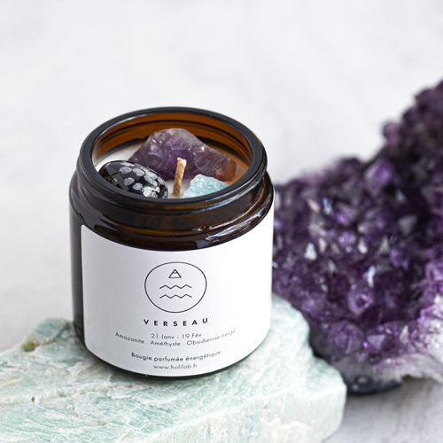 Vegan astrological energy candle - AQUARIUS