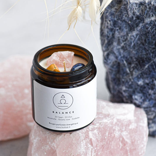 Scented vegan astrological energy candle - LIBRA