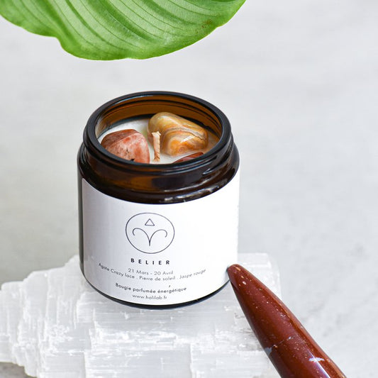 Scented vegan astrological energy candle - Aries