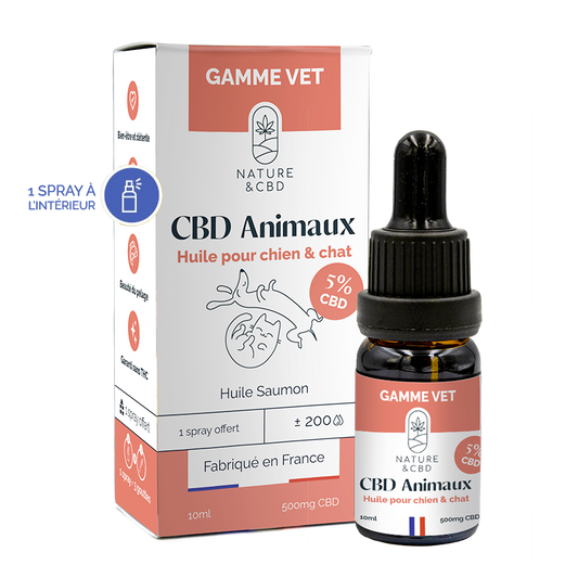 HUILE CBD ANIMAUX 5%