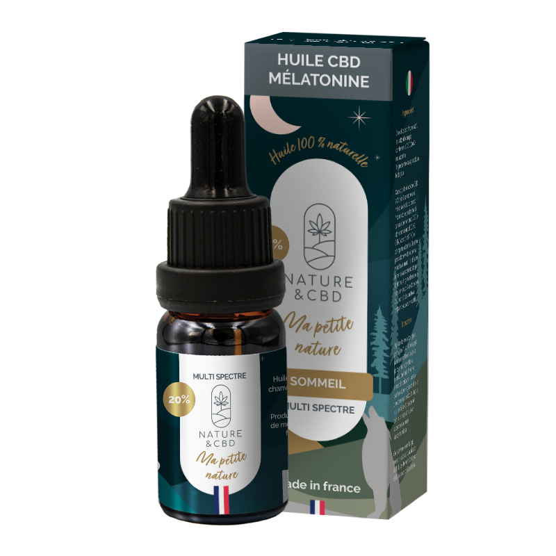 Huile CBD 20% et mélatonine - Ma Petite Nature