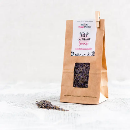 Organic Lavender Soothing Relax flower infusion 25g - bulk - Happy Plants