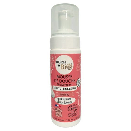 Mousse de Douche Fruits Rouges Bio par Born to Bio