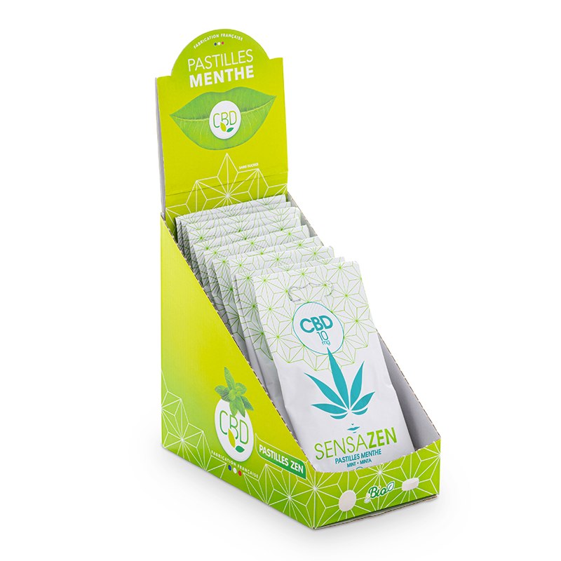 Pastilles CBD Menthe douce - Sachet de 15 pastilles