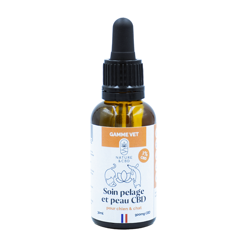 SOIN PELAGE ET PEAU 3% CBD ANIMAUX