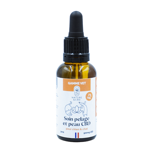 SOIN PELAGE ET PEAU 3% CBD ANIMAUX