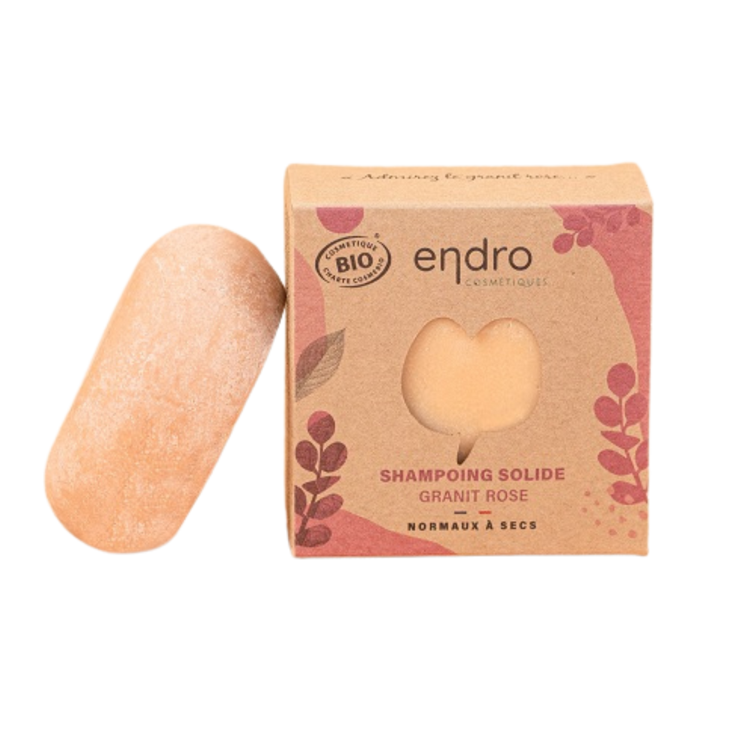 Organic solid shampoo - Pink Granite